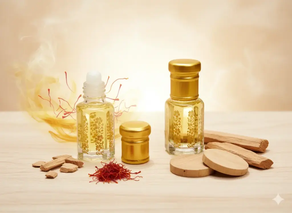 Kesar Chandan Attar – Holi Special | Royal Saffron & Sandalwood Essence (6ml)